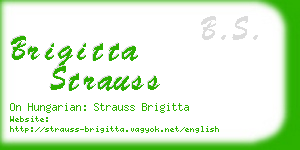 brigitta strauss business card